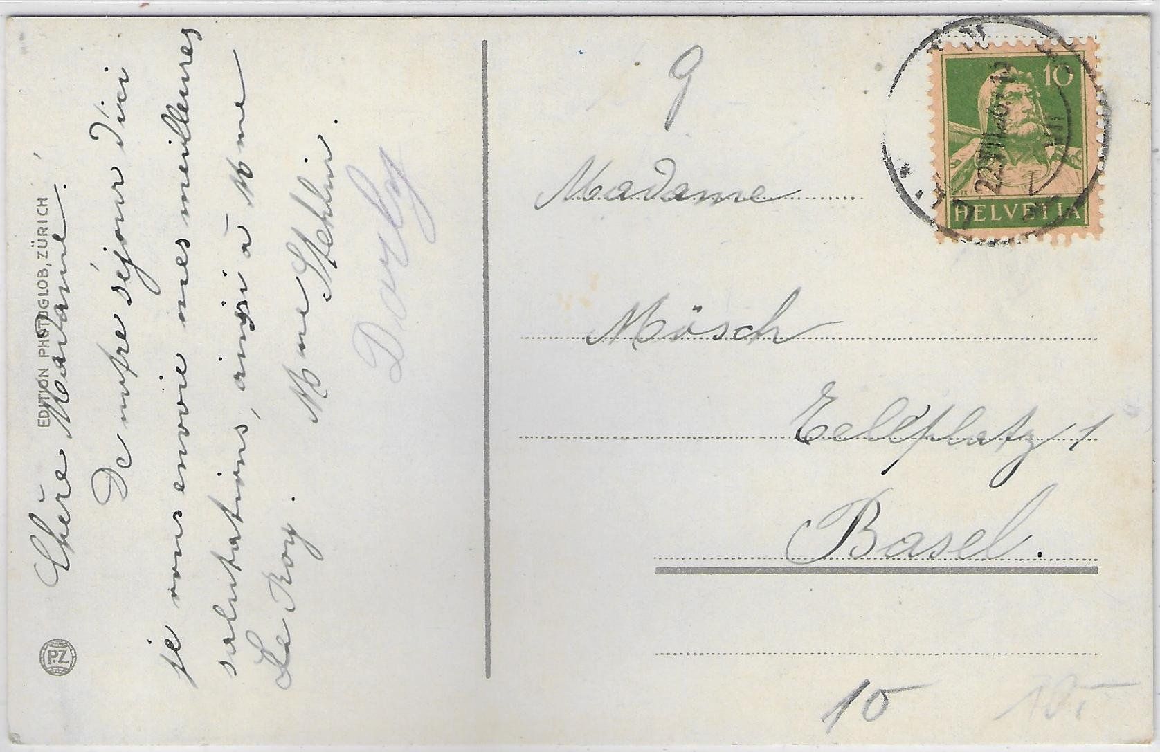 Cartoline postali: Lungern gegen den Brünig - Litho – Usato da Ettingen venduto da Kartenplanet 1