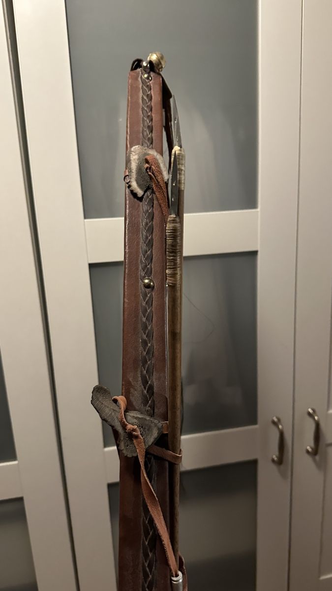 Tiro con l'arco: Bogen mit Pfeilen, Leder handgemacht antik Look – Usato da Schönenberg ZH venduto da mic_mks9 2
