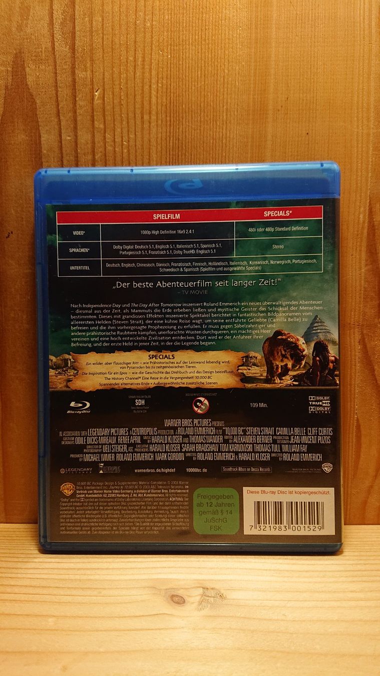 Tutti i DVDs: 10'000 BC Blu-Ray – Usato da Wilderswil venduto da Exebub 1