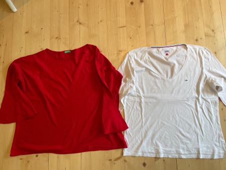 2 Stück Sweatshirts TOMMY HILFIGER / BENETTON Gr. XL