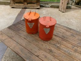 Feuerschutz/ Behälter / Putzlappen / Werkstatt/ Garage  Deko