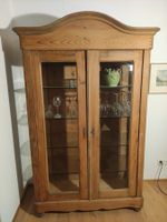Vitrinen-Schrank aus Holz, Antik