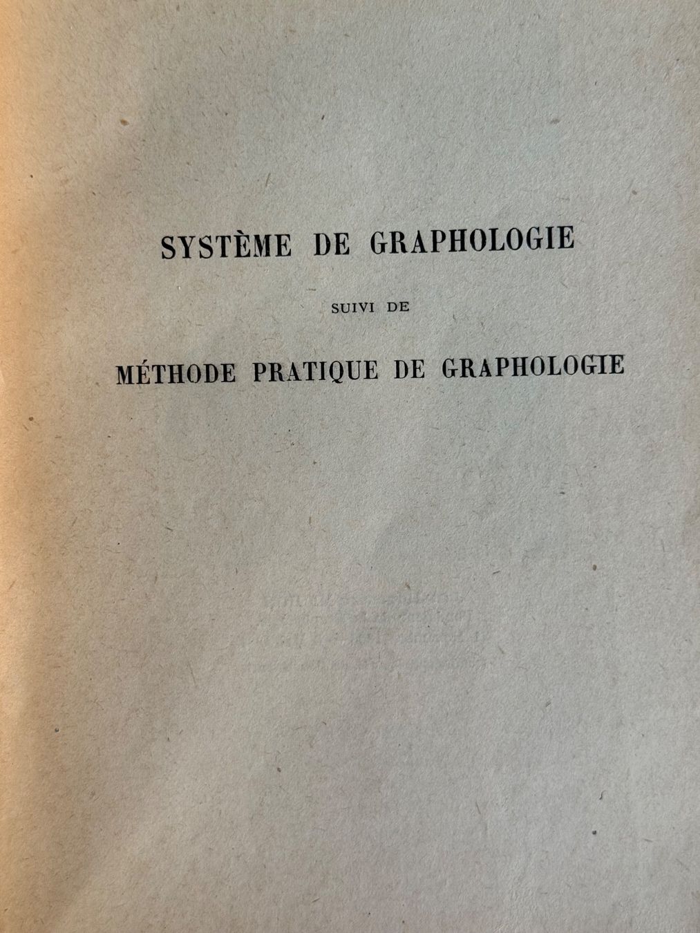 Bücher: 1944 Système de Graphologie Jean Michon Paris – Gebraucht aus Itingen von uhu777 7