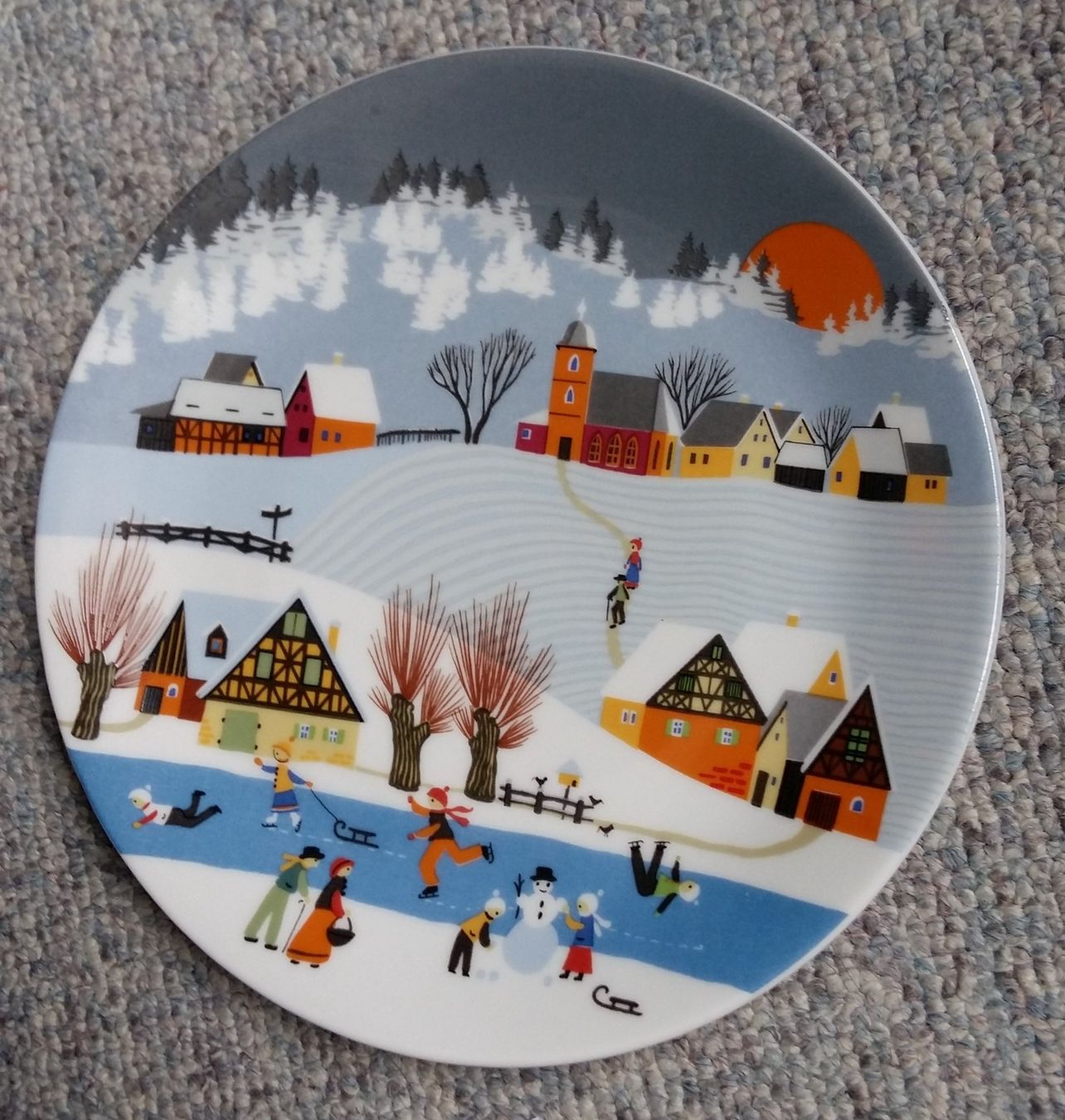 Assiettes: Wandteller 'Wintermärchen' – D'occasion à Schwarzenburg par Miri13