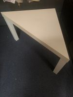 kleiner Beistell-Tisch weiss Ikea Lack, Dreieckig