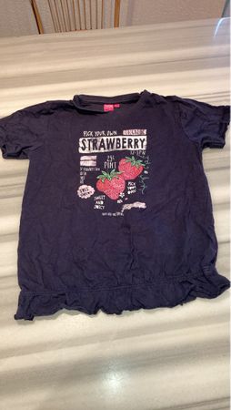 Erdbeer-Shirt für Mädchen, Gr.128, nr.4