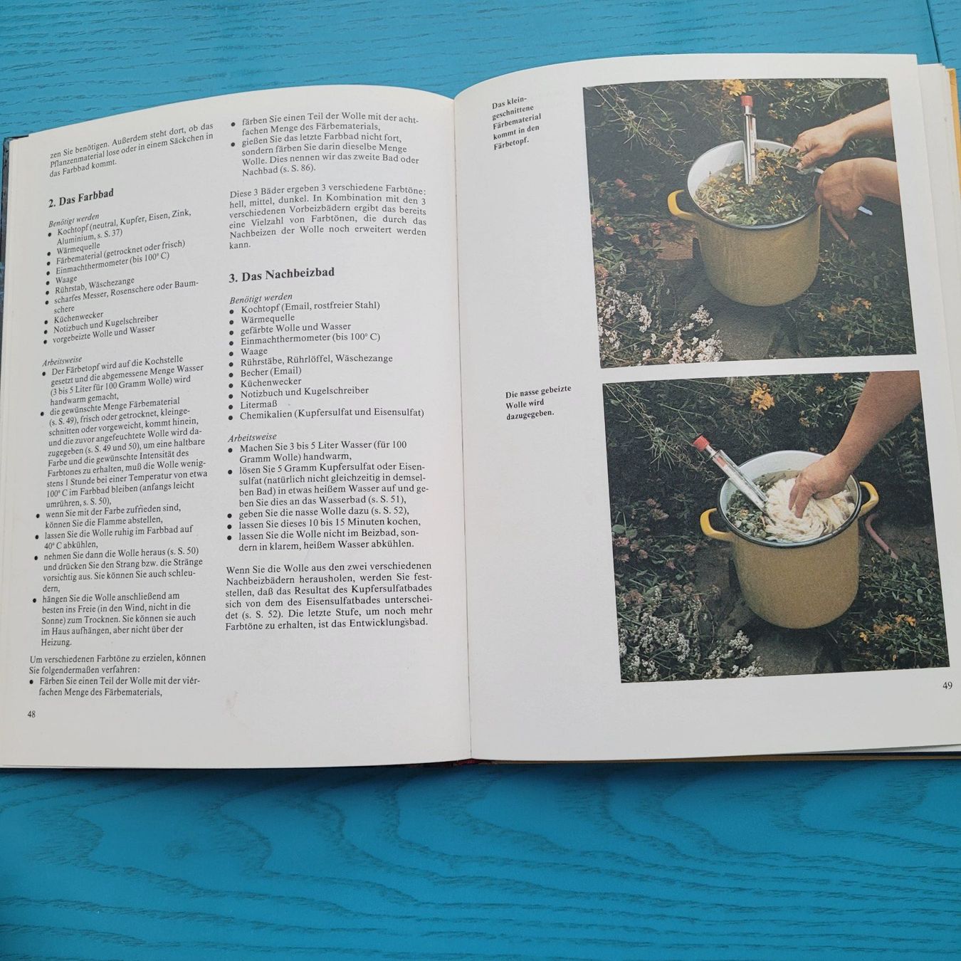 Libri: Wolle färben mit Naturfarben- Iet van de Vrande – Usato da SCHÜBELBACH venduto da CoKaHa 3