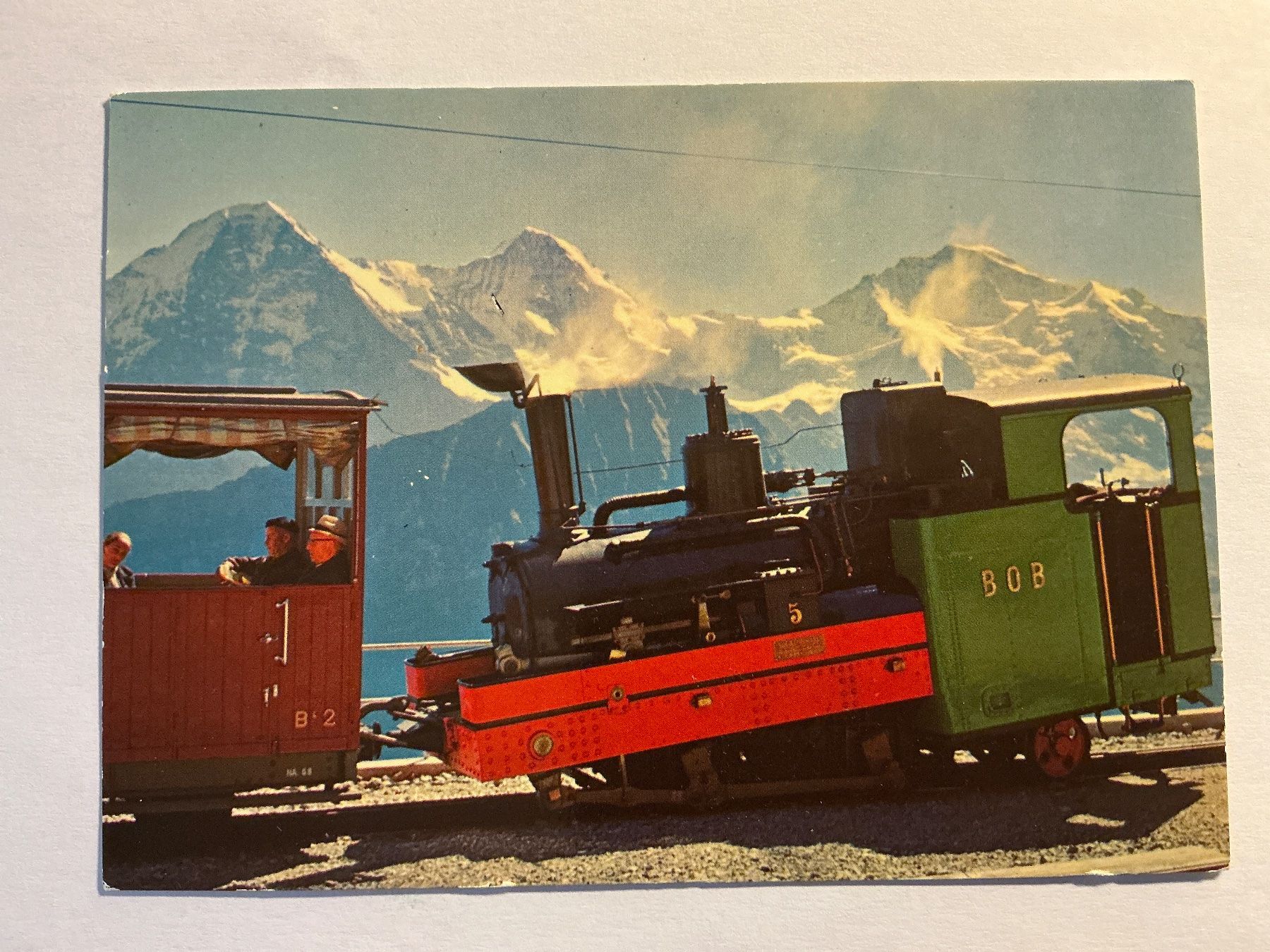 Ansichtskarten: Postkarte Schynige Platte Alte Dampfloki Eiger Mönch Jungfra – Gebraucht aus Maur von 20hcodracir11