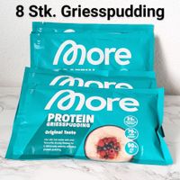 8 Stk. More Protein Griesspudding Original Taste, NEU!