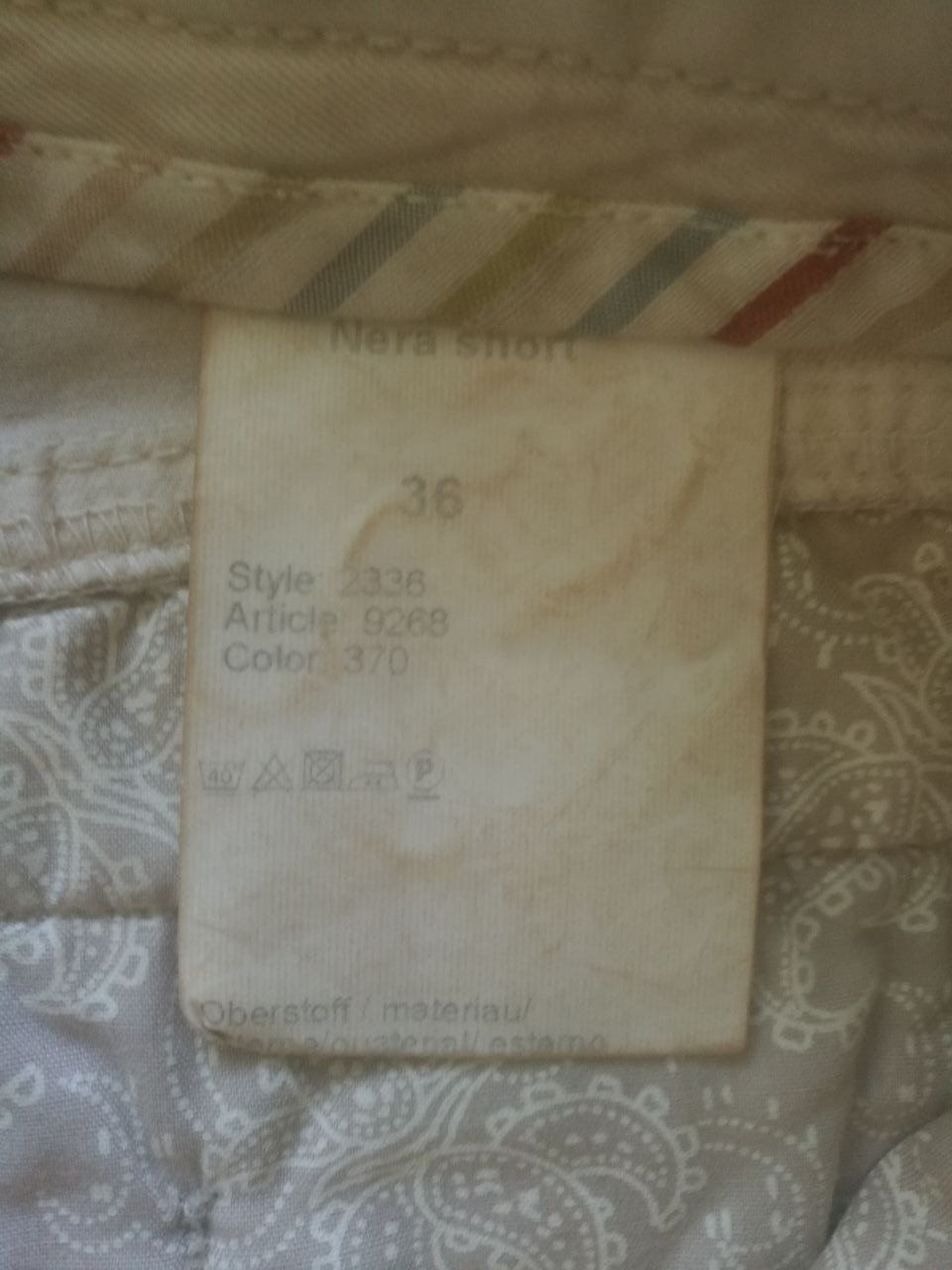 Pantaloni: Shorts Gr. 36 Raffaelo Rossi – Usato da Bern venduto da M.J.R. 3