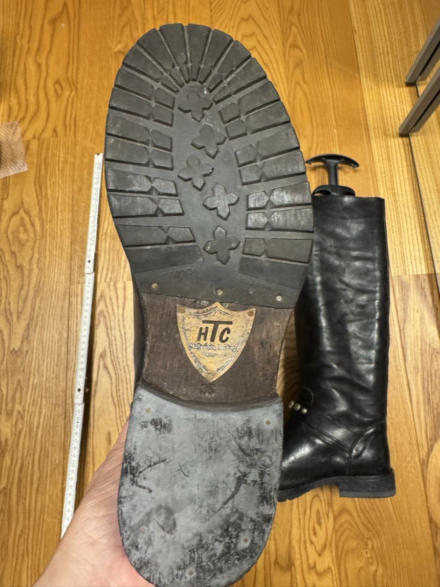 Scarpe da donna: HTC Biker Boots, Schwarz, Gr. 38, Leder, – Nuovo (secondo la descrizione) da Haldenstein venduto da nicB74 3