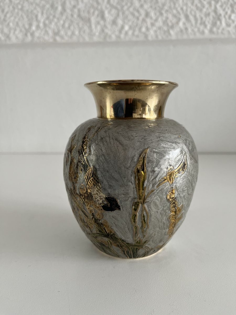Vasen & Gefässe: Messing Vase emailliert – Gebraucht aus Wetzikon ZH von seli03 4