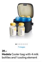Medela Kühltasche mit 4 Milchflaschen 