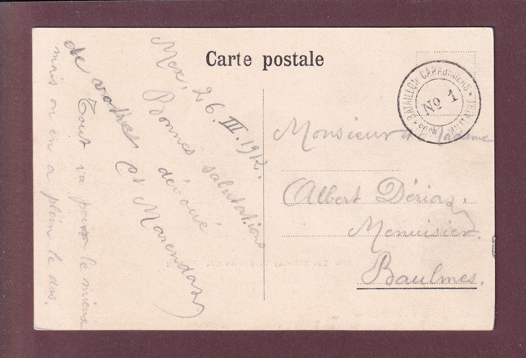Cartoline postali: Château de MEX - 1912 Feldpost – Usato da Pully venduto da nicecards 1