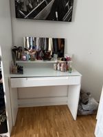 Schminktisch Weiss mit Spiegelund Schublade