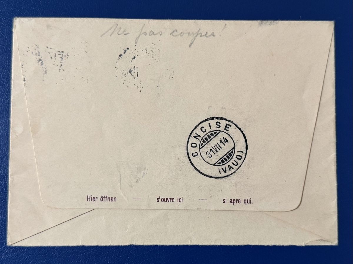 Alle Briefmarken: Enveloppe et carte postale Suisse – Gebraucht aus Petit-Lancy von Solcarm 3