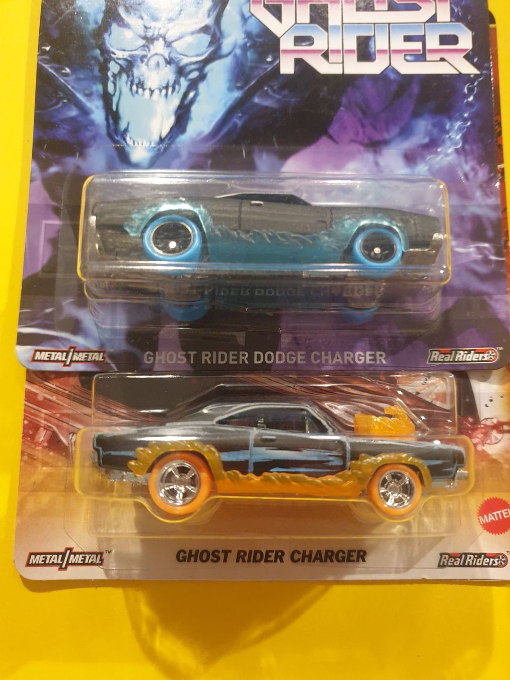 Hot Wheels Modellini d'auto: 2 x Hot Wheels GHOST RIDER DODGE CHARGER – Nuovo e nell'imballaggio originale da Oftringen venduto da Rotor 1