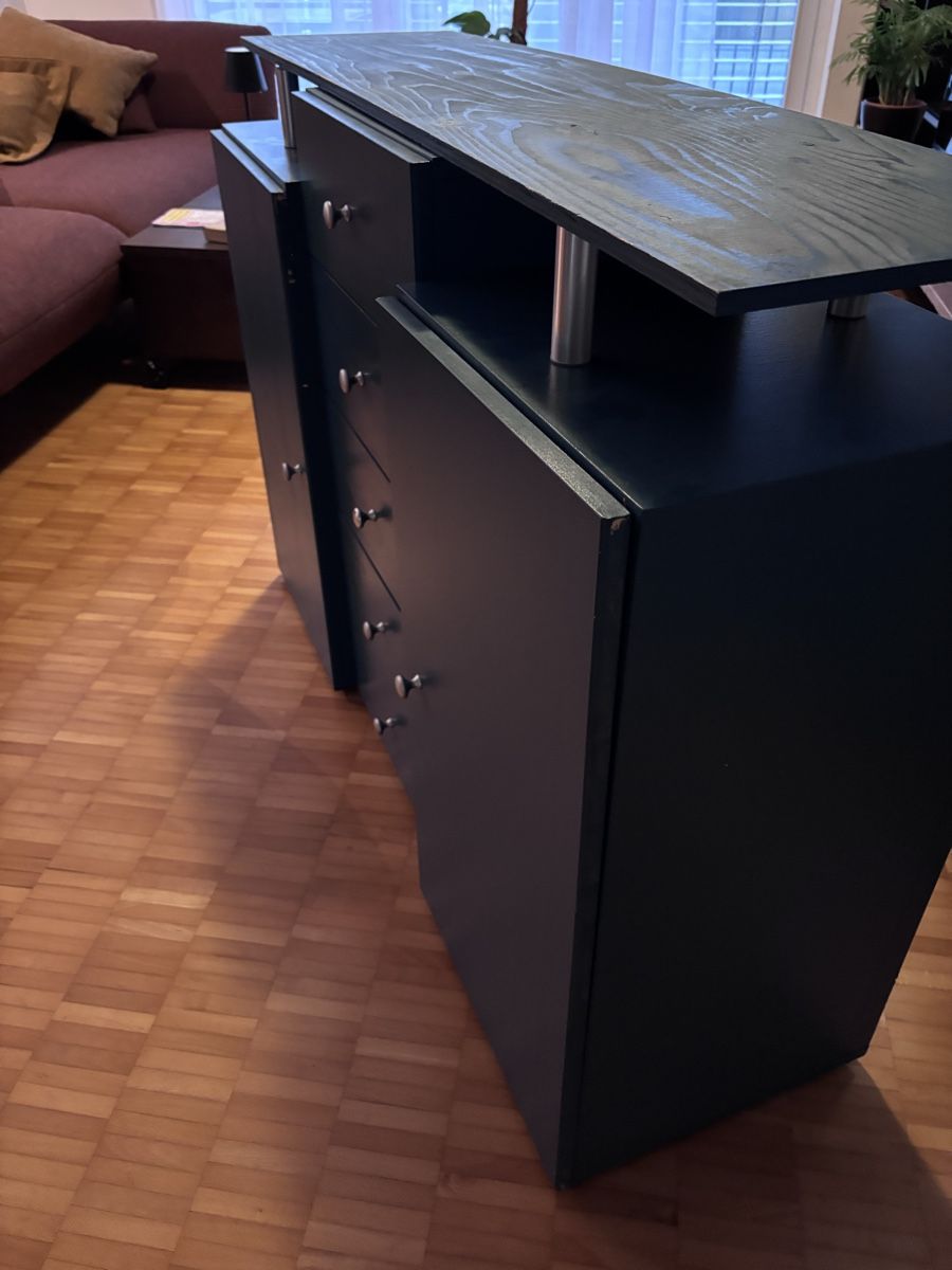 Cassettiere: Sideboard Dunkelblau - gebraucht – Usato da Baden venduto da hijo79 1