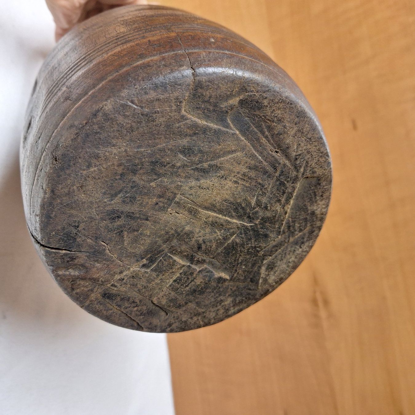 Vasi & Recipienti: Antike, alte Holz Vase, Gefäss – Usato da Winterthur venduto da Goldpipau 7