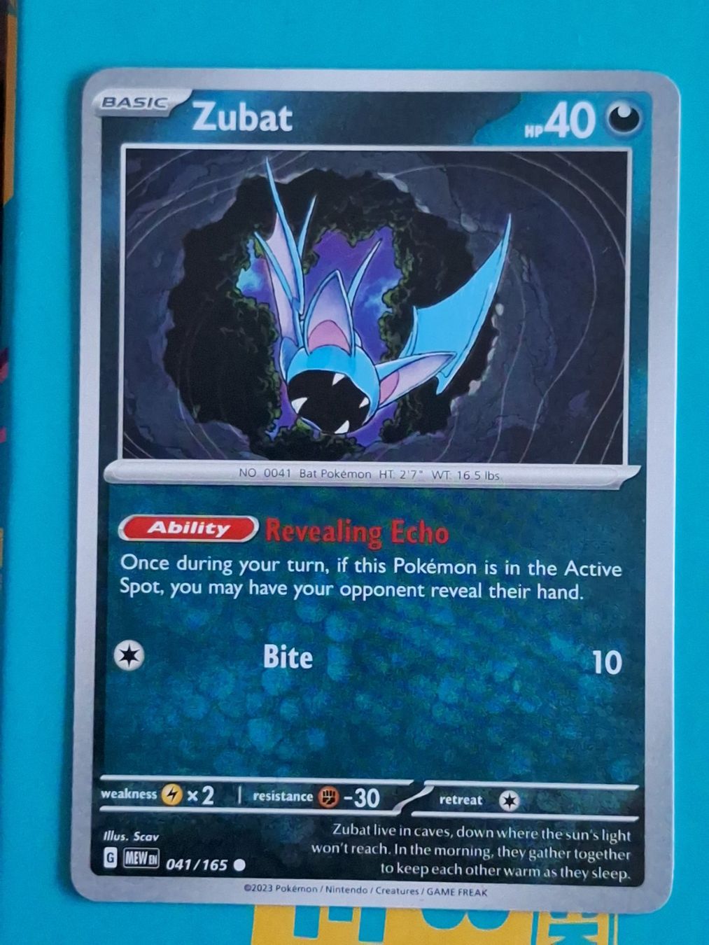 Pokémon Carte collezionabili: Zubat - Pokemon Mew 151 – Usato da Altstätten SG venduto da GGsGameshop