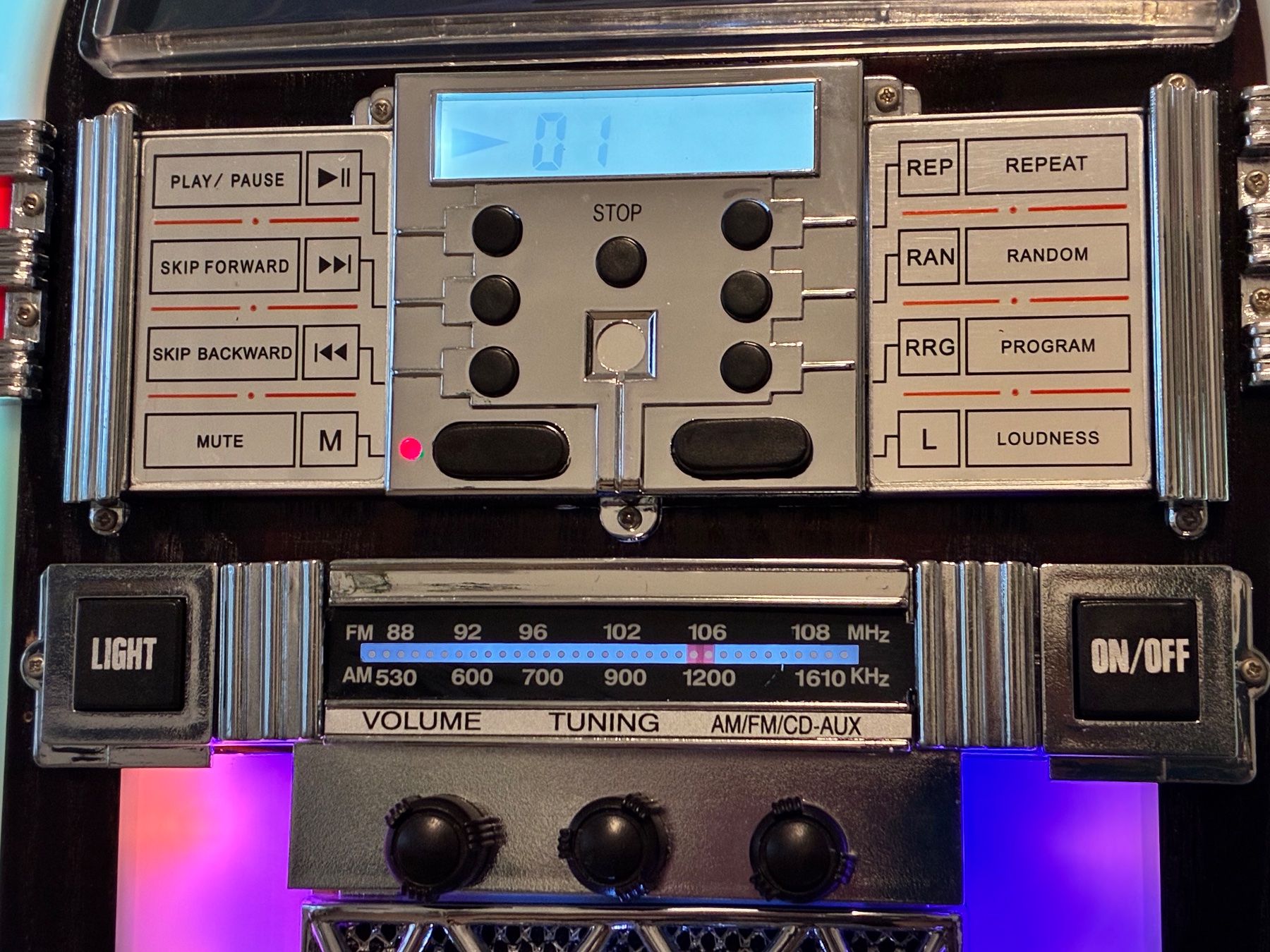 Jukebox: Coole Wellkraft Jukebox im Retro Design - Chicago – Usato da Horw venduto da adler65 4