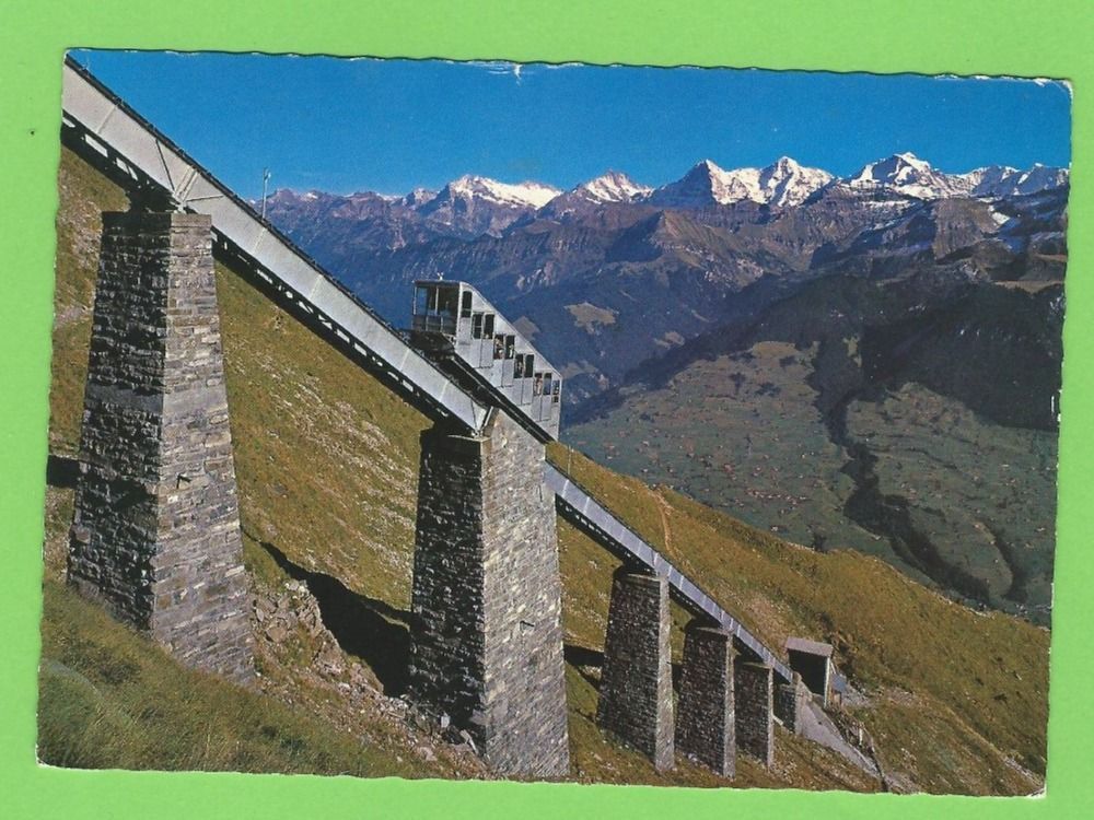 Ansichtskarten: Niesenbahn, Hegernalpviadukt – Gebraucht aus Zürich von t24_de