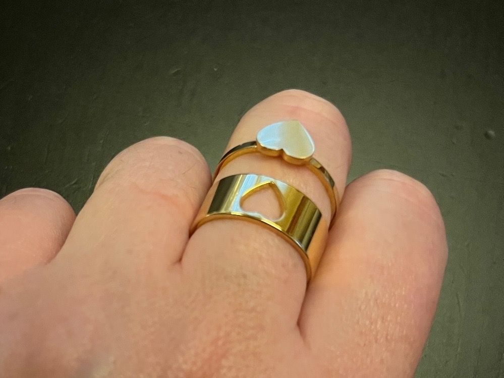 Anelli: Ring Set mit Herz ( one Size), Nr. 68 – Nuovo (secondo la descrizione) da Gams venduto da Mariawicca 6