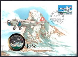 Numisbrief, Junkers JU 52, Tante JU