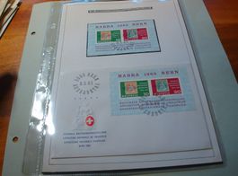 Block NABA Bern 1965 . FDC gelaufen + Block ET.o