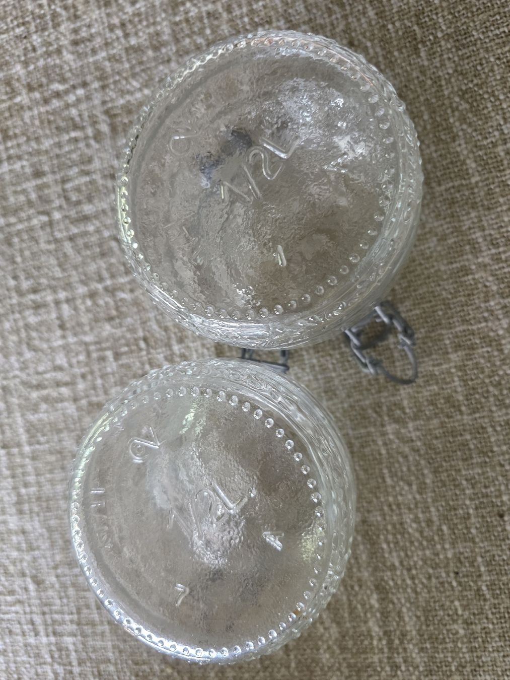Contenitori & Simili: 2 Glass Jars with Hinged Lids – Nuovo (secondo la descrizione) da Hinwil venduto da Ehretstock8 2
