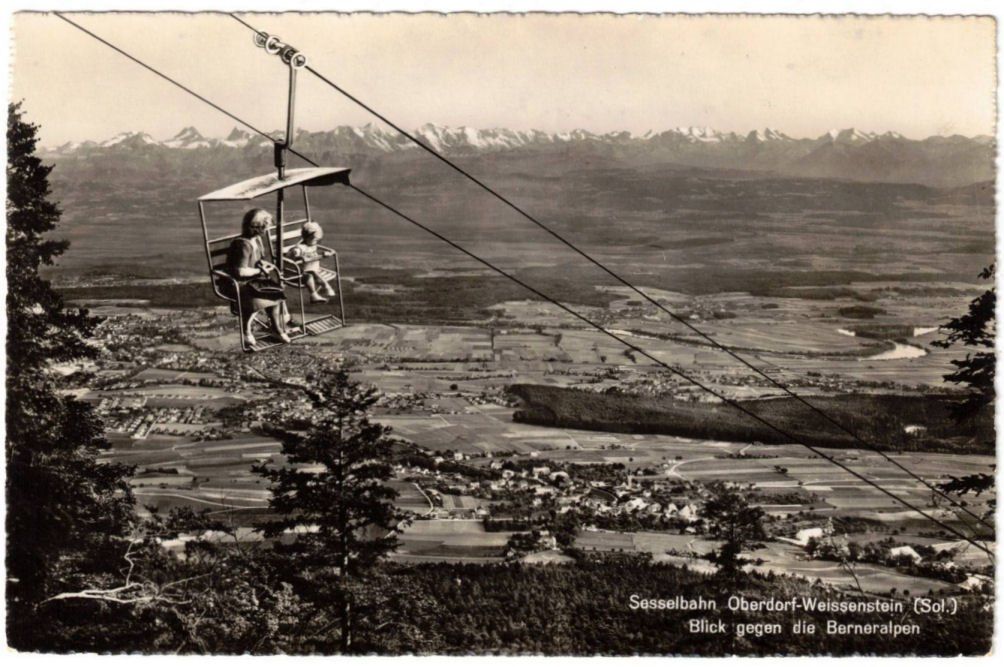 Ansichtskarten: Weissenstein -  Sessellift – Gebraucht aus Binningen von Mountainrider