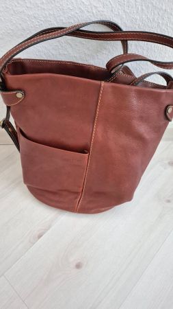 Lederhandtasche braun top