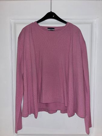 Orwell Cardigan & Top pink, L, 100% Kaschmir