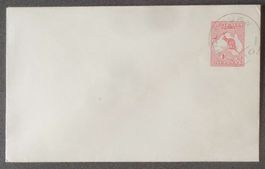 AUSTRALIA approx. 1913: Postal Stationary 1 d kangaroo, O