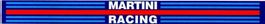 Martini Racing Streifen Aufkleber Sticker 33x3cm (Art. 1852)