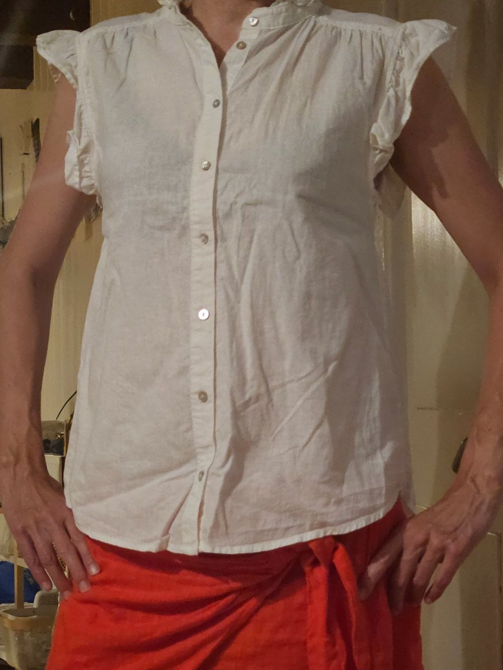 H&M Blusen: Chemisier blanc H&M – Neu (gemäss Beschreibung) aus Baulmes von Emm_g29m