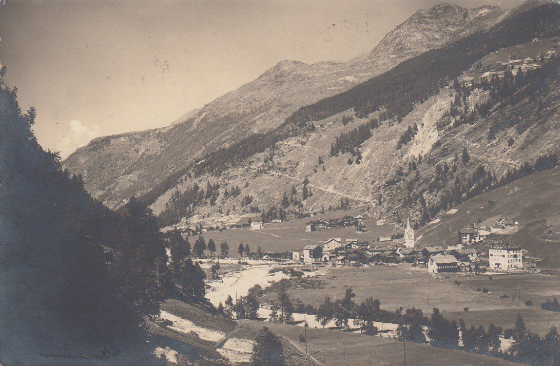 Cartoline postali: Saas Grund   VS       um 1930 – Usato da Brig venduto da Valcards54