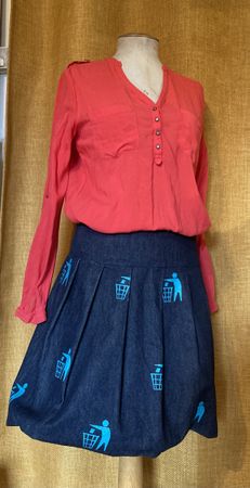 Ensemble jupe de styliste et chemisier
