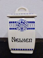 Vintage Vorratsdose NELKEN Dose Vorratsbehälter Keramik