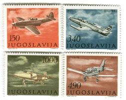 Briefmarken "Flugzeuge". Jugoslawien.