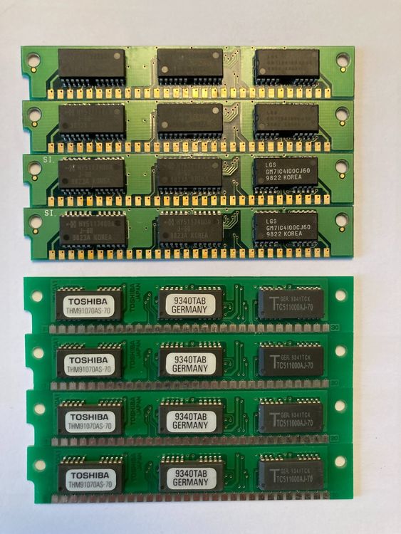 MAINFRAME VINTAGE MÉMOIRE RAM 16 Mo 30 broches (Lot de 2) EUR 28,68 - FR