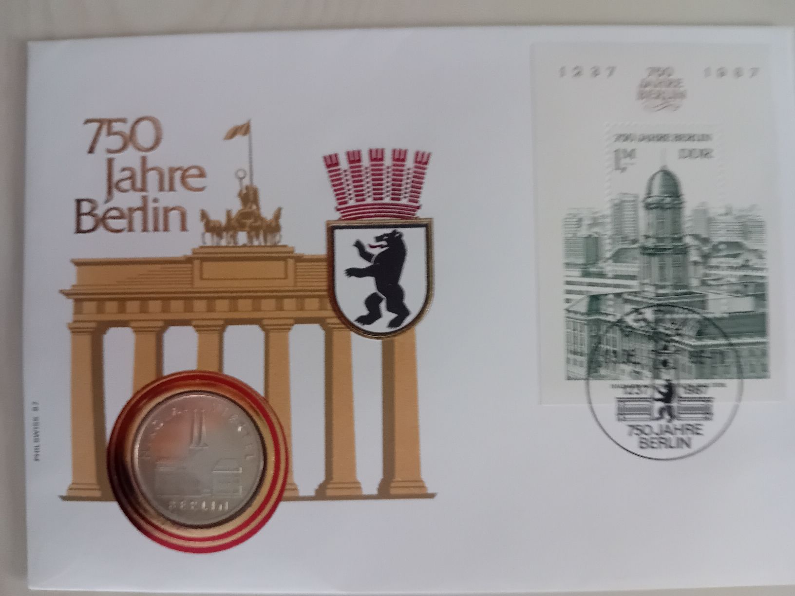 Tutti le monete: Muenzbrief Berlin 5 Mark 1987 – Nuovo (secondo la descrizione) da Muralto venduto da Alex1912