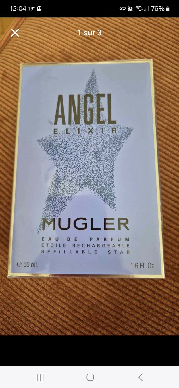 Mugler Profumi & Eau de Toilette: Angel Elixir Mugler rechargeable 50ml neuf – Nuovo e nell'imballaggio originale da Vevey venduto da Tatu69