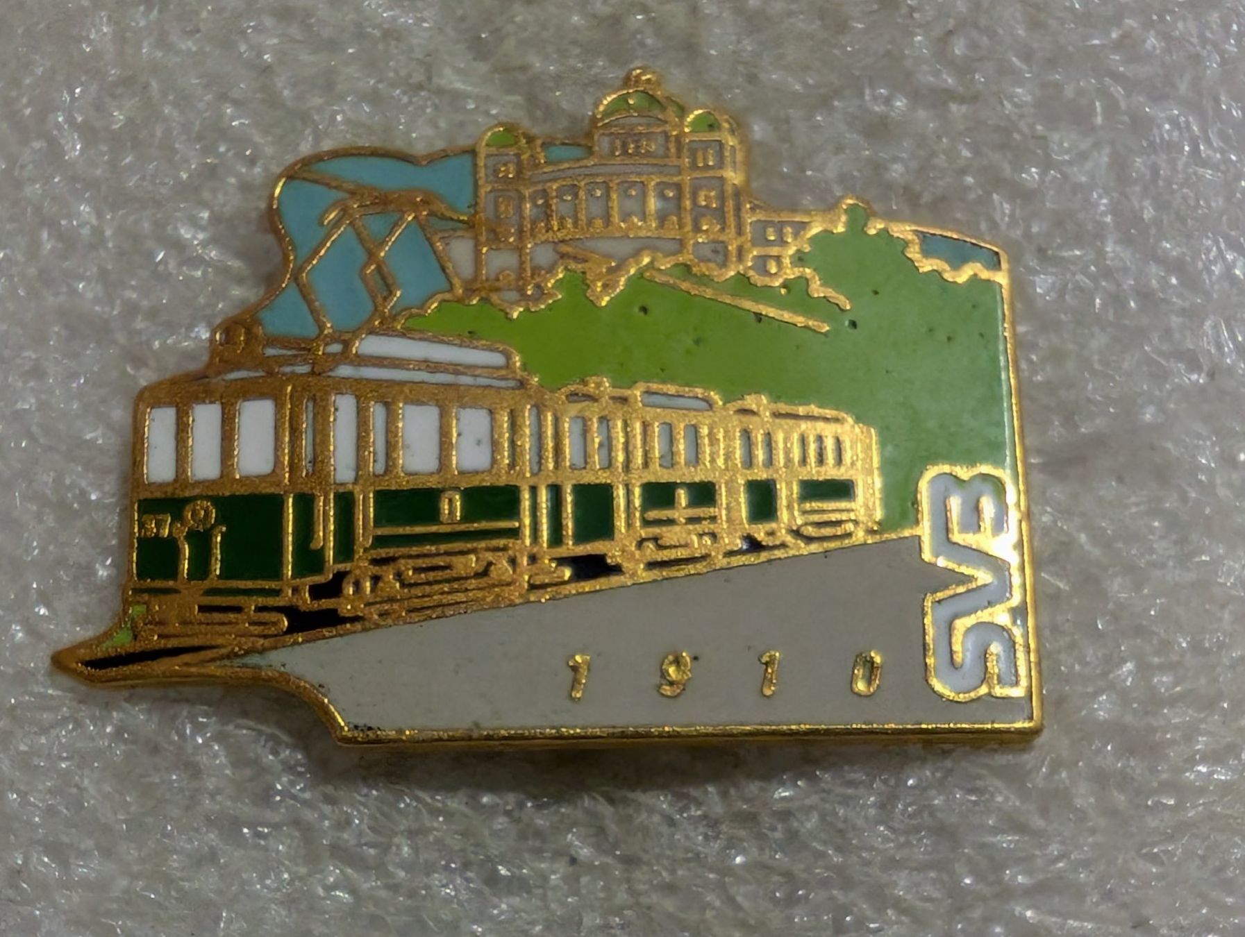 Placchette & Badge: Ansteckpin 221: SVB Bahn – Usato da Oppligen venduto da Pin-Fall-Shop