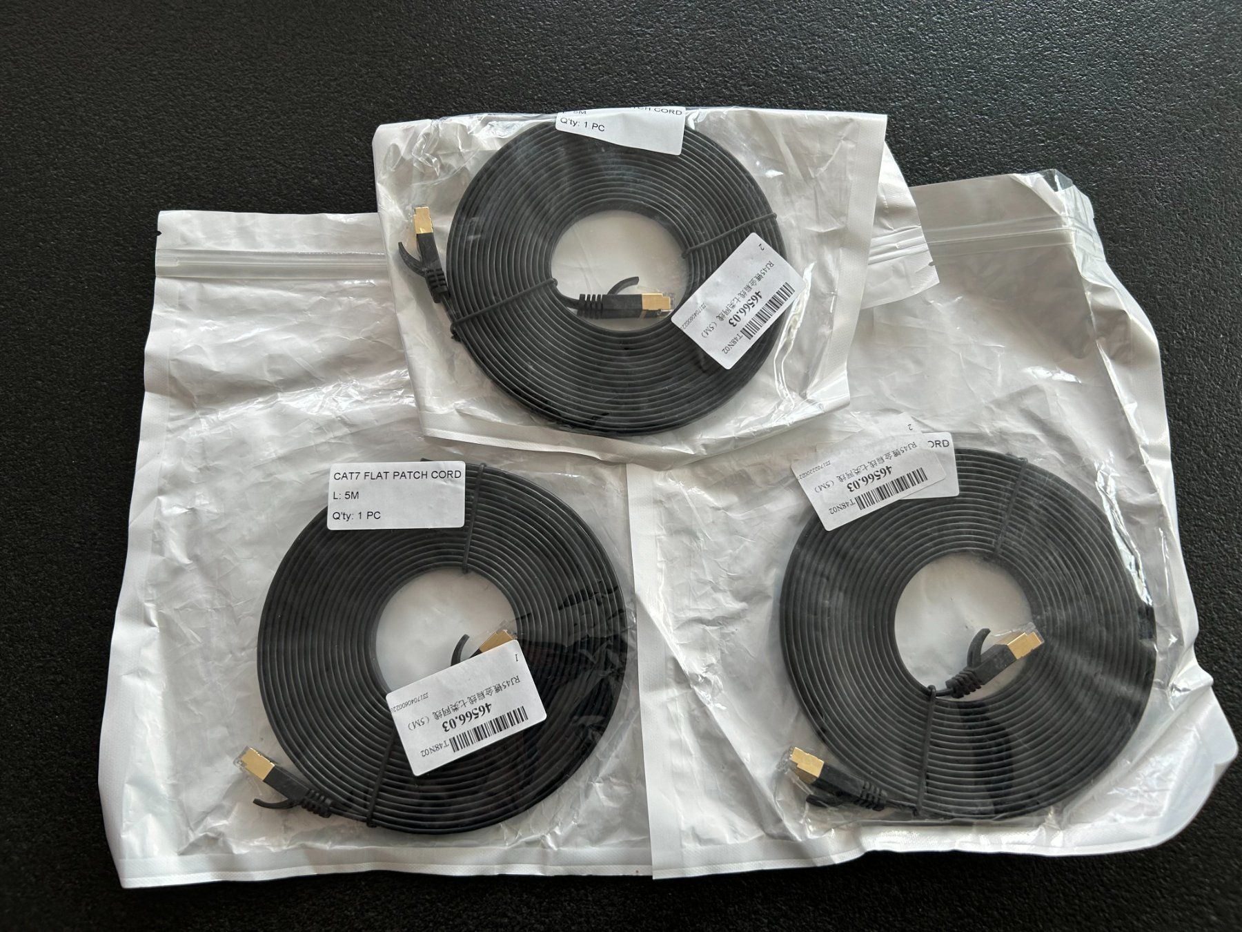 Cavi: 5 Meter Cat 7 schwarz bis 10 Gbits – Nuovo e nell'imballaggio originale da Root venduto da Mpcshop