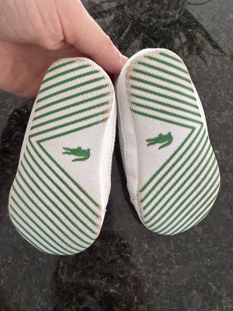 Lacoste Schuhe für Jungen: Süsse Lacoste Krabbelschuhe Gr. 18 weiss – Gebraucht aus Küsnacht ZH von ToddyGinger 3
