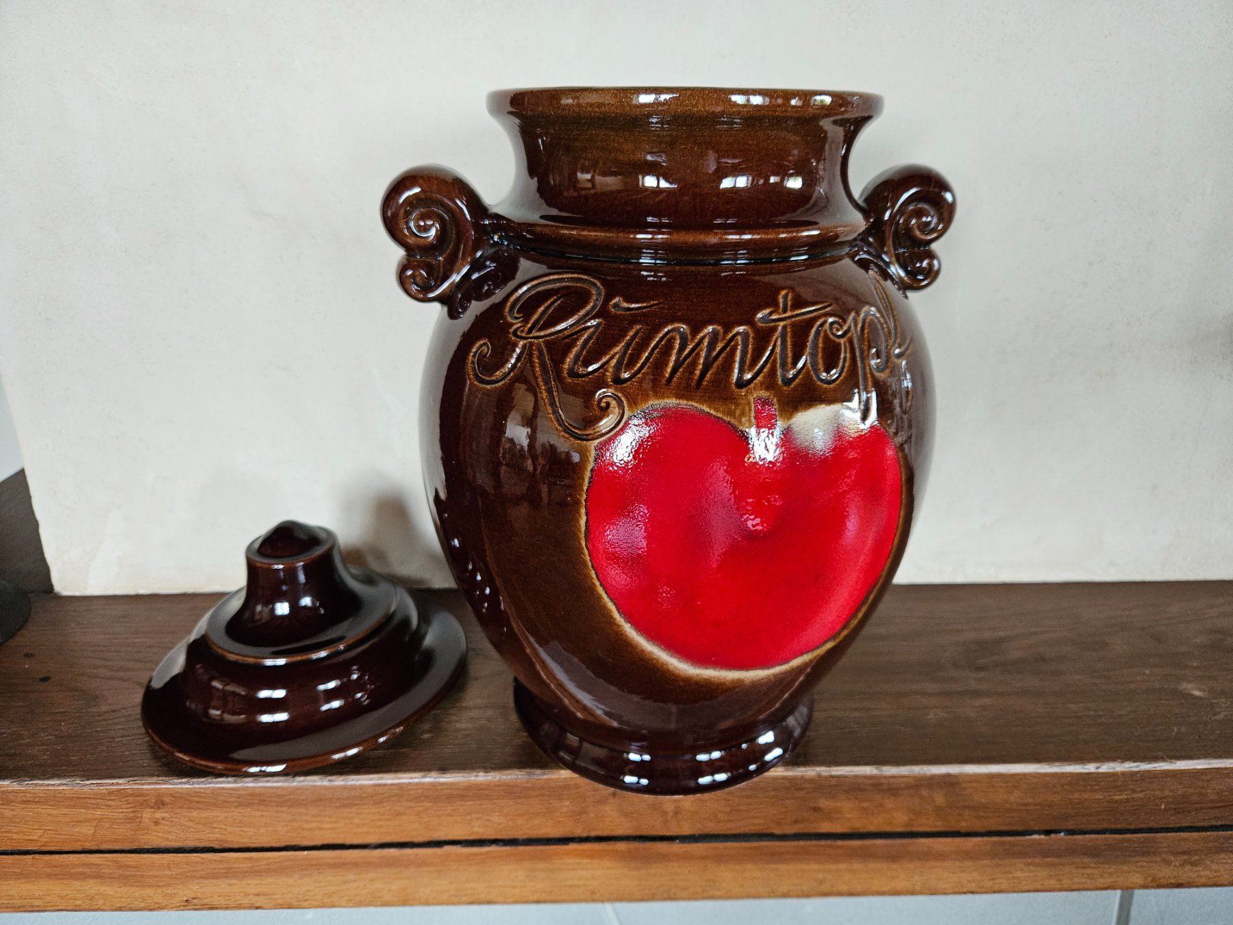Casseroles: Rumtopf W.Germany - 826-36 - avec décor pomme – D'occasion à Echandens par annegug 1