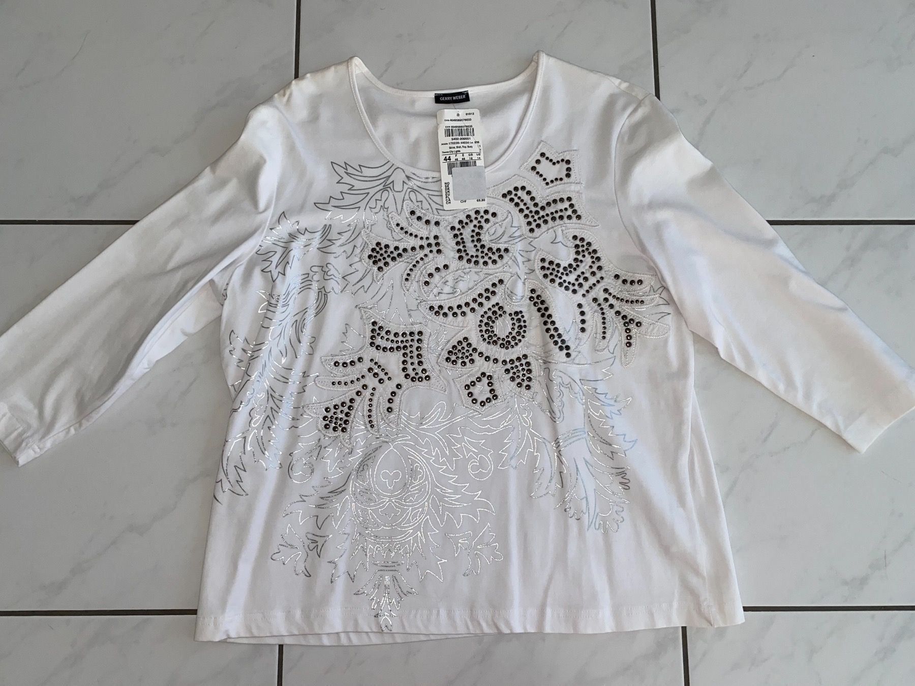 Gerry Weber Maglioni & Felpe: Gerry Weber Pullover Pulli Sweatshirt Shirt Nieten 44 – Nuovo (secondo la descrizione) da Suhr venduto da OhLola 8
