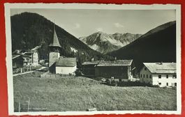 Monstein 1943 - Dorfpartie mit Blick auf das Gipshorn