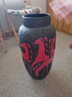 Grand vase vintage Fat Lava "les chevaux", West Germany